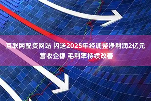 互联网配资网站 闪送2025年经调整净利润2亿元 营收企稳 毛利率持续改善